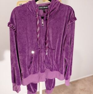 Juicy Couture Women's Purple Velour Jogger Set